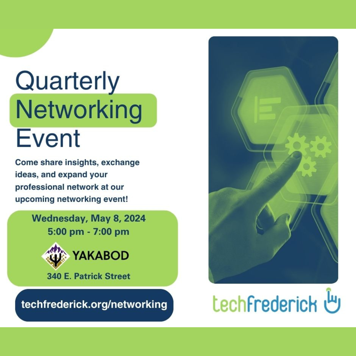 techfrederick 2024 quarterly networking May